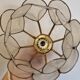 Mother-of-pearl flower in portable lamp or suspension