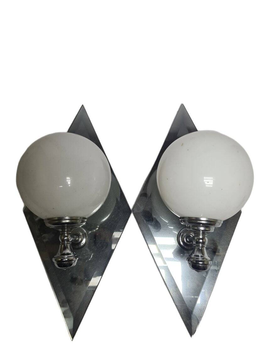 Art Deco sconces, Poland, 1960s, set of 2