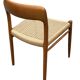 Set of 4 JL Moller model 75 chair by Niels Otto Moller Danish Design
