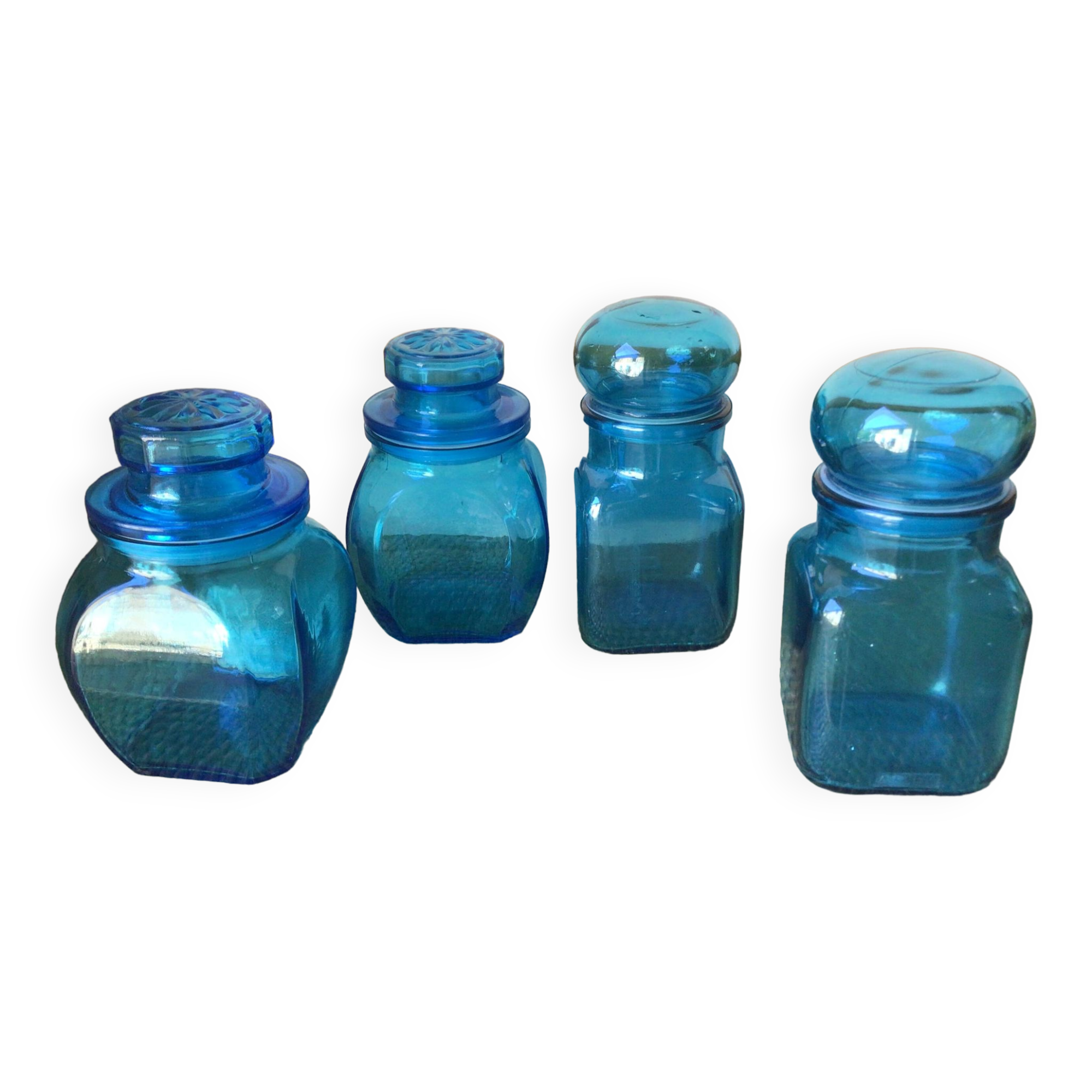Bocaux bleu turquoise