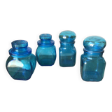 Turquoise blue jars