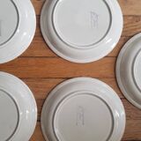 Set of 5 Sarreguemines dessert plates