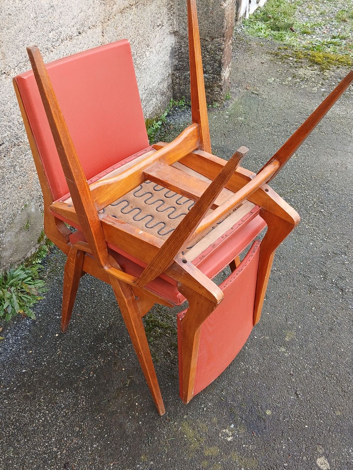 Pair of chairs by Maurice Pré, 1950