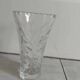 Cut crystal vase with flower decoration