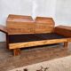 Canape seltz orme et cuir design 1960