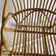 Paire de fauteuils corbeille en rotin