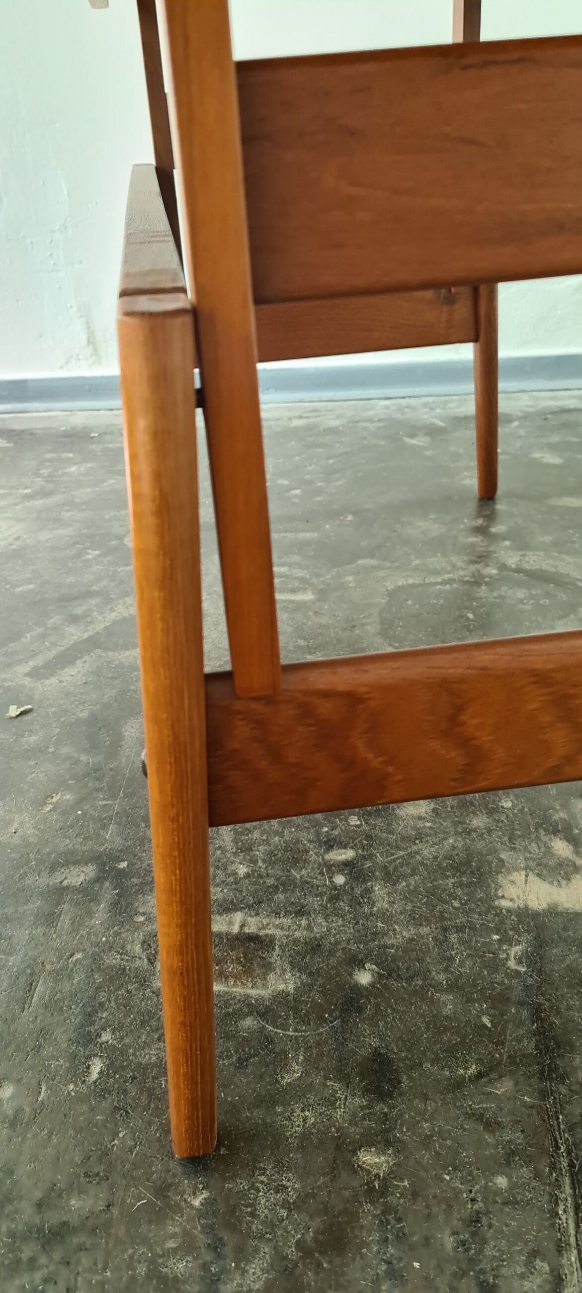 Vintage teak Danish Design adjustable table by Trioh Denmark .