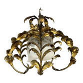 Lustre en laiton doré des années 1920-1930