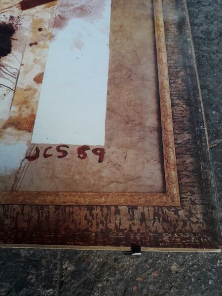 Julian Schnabel feria Nimes 1989 poster under glass