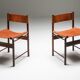 Zalszupin Jacaranda Dining Room Chairs with Saddle 1950 Cognac Leather Seats