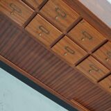 Vintage Mid-Century Dutch Hardwood Shop / Apothecary or Filing Cabinet