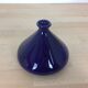 Marine blue ceramic vase