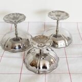 Set of 3 ice cream cups on foot, Guy Degrenne (ref 10)