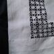Large sheet 2places embroidered linen R C broad day