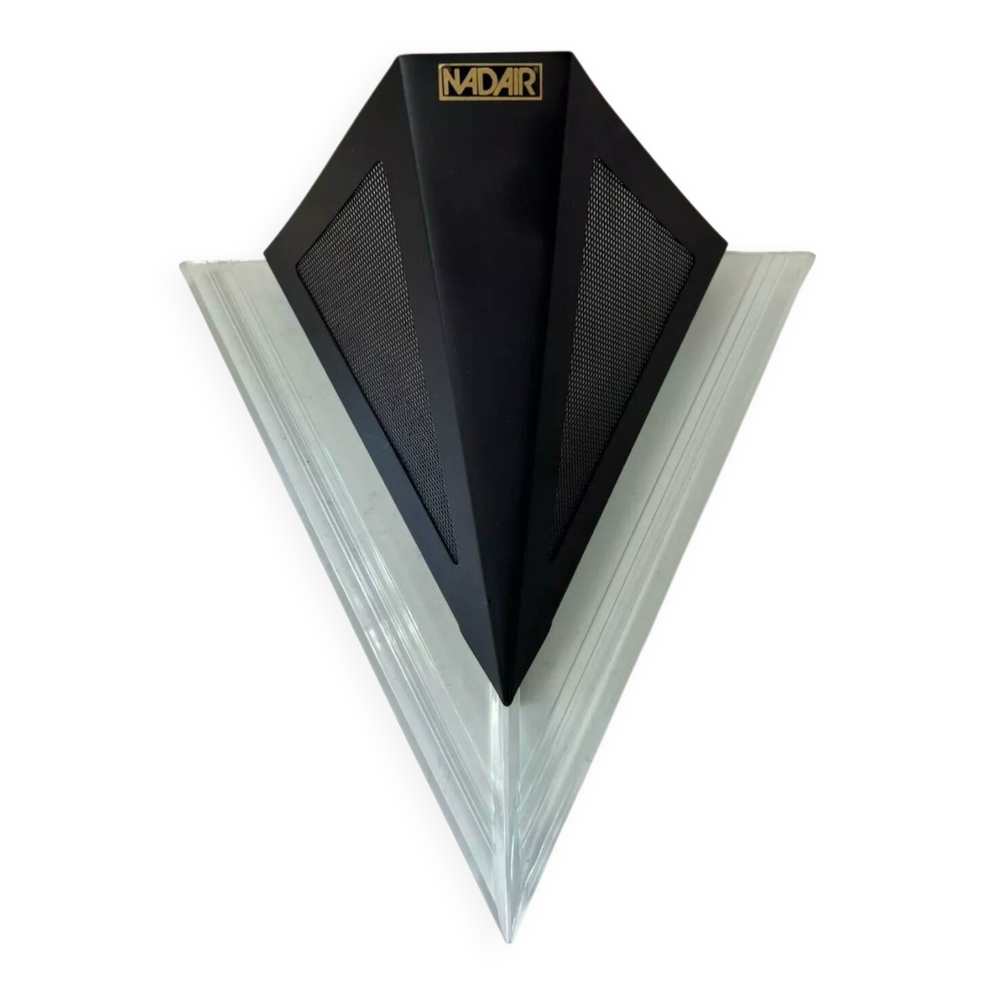 Memphis style designer wall lamp 1980 NADAIR triangle plexiglass