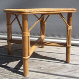 Square rattan coffee table