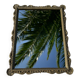 Antique bronze mirror