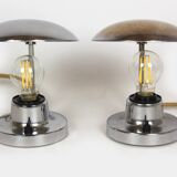 Bauhaus Style Chrome Table Lamps from Napako, 1940s, Set of 2