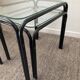 Pair of 2 vintage pull-out tables from the 70s-80s