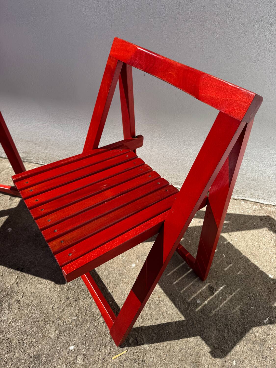 Aldo Jacober folding chairs from the 1970s.