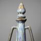 Vintage stoneware bottle with flamed glaze, France 1950-1970.