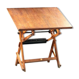 Wooden architect's table, 50s