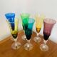 6 flûtes à champagne Murano années 1960
