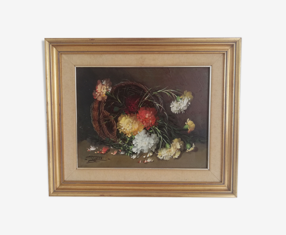 Peinture à l'huile ancienne
