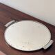 Plateau de service Art Deco en chrome et miroir, France 1930 / 40