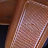 Tempered glass butter dishes Arcopal volcanic 70's