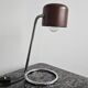 Lampe de bureau Bauhaus avec support infini et abat-jour métallique, années 1970