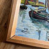 Oil on wood, signed and dated, A. Pottier 07.1939