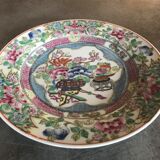 Porcelain plate from canton of china floral decoration 23 cm