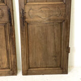 Pair of oak closet doors