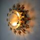 Wall lamp venini soleil, triedri glass, Italy, 1970