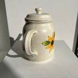 Vintage sunflower teapot Sarreguemines model Farandole H:20cm