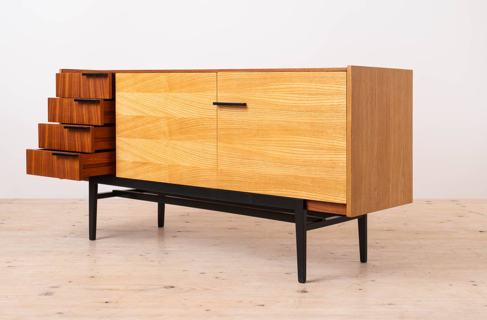 Vintage Mid Century Modern Sideboard by Frantisek Mezulanik, Up Zavody, 196