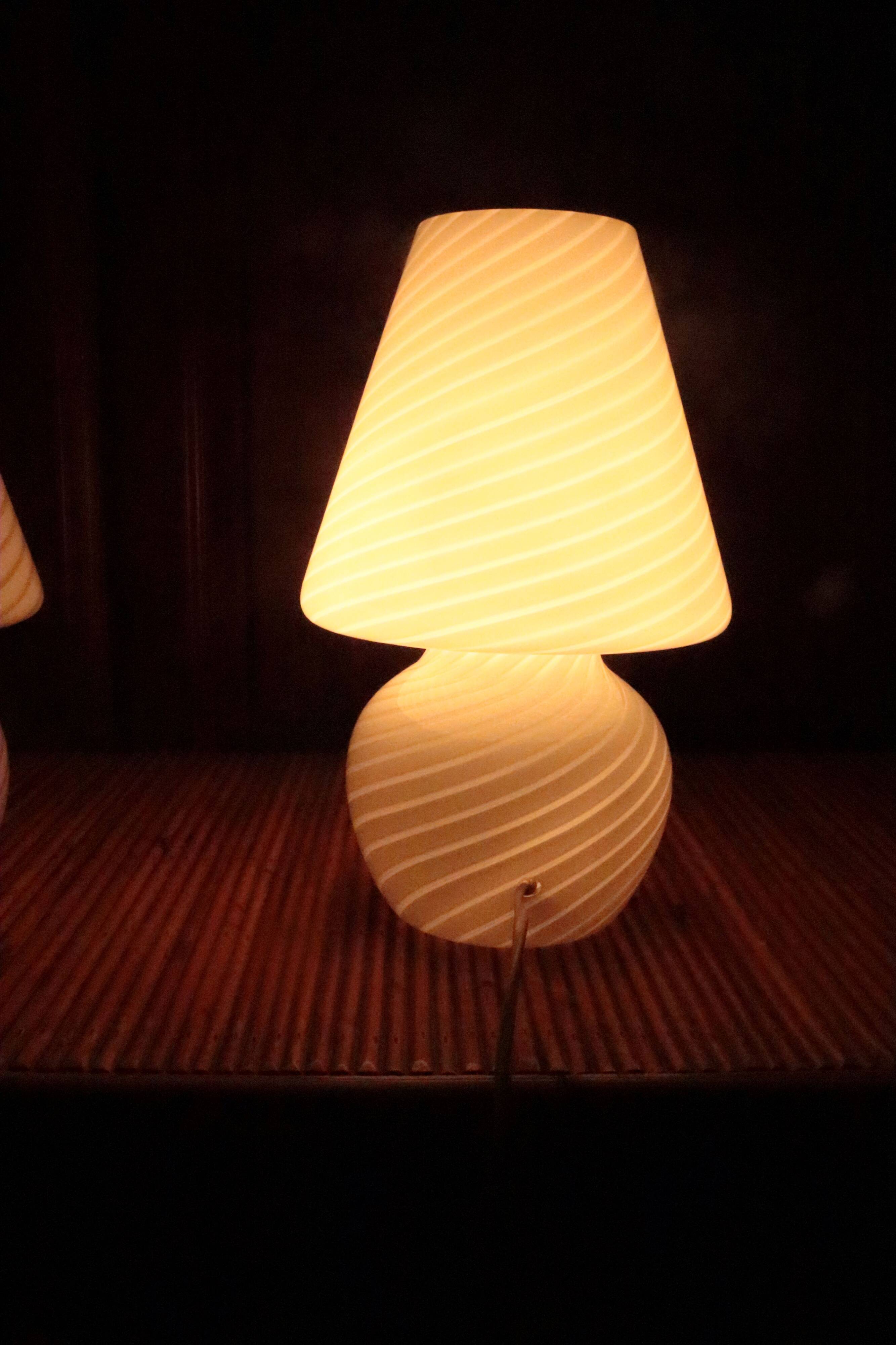 Pair of Lamps signed Murano