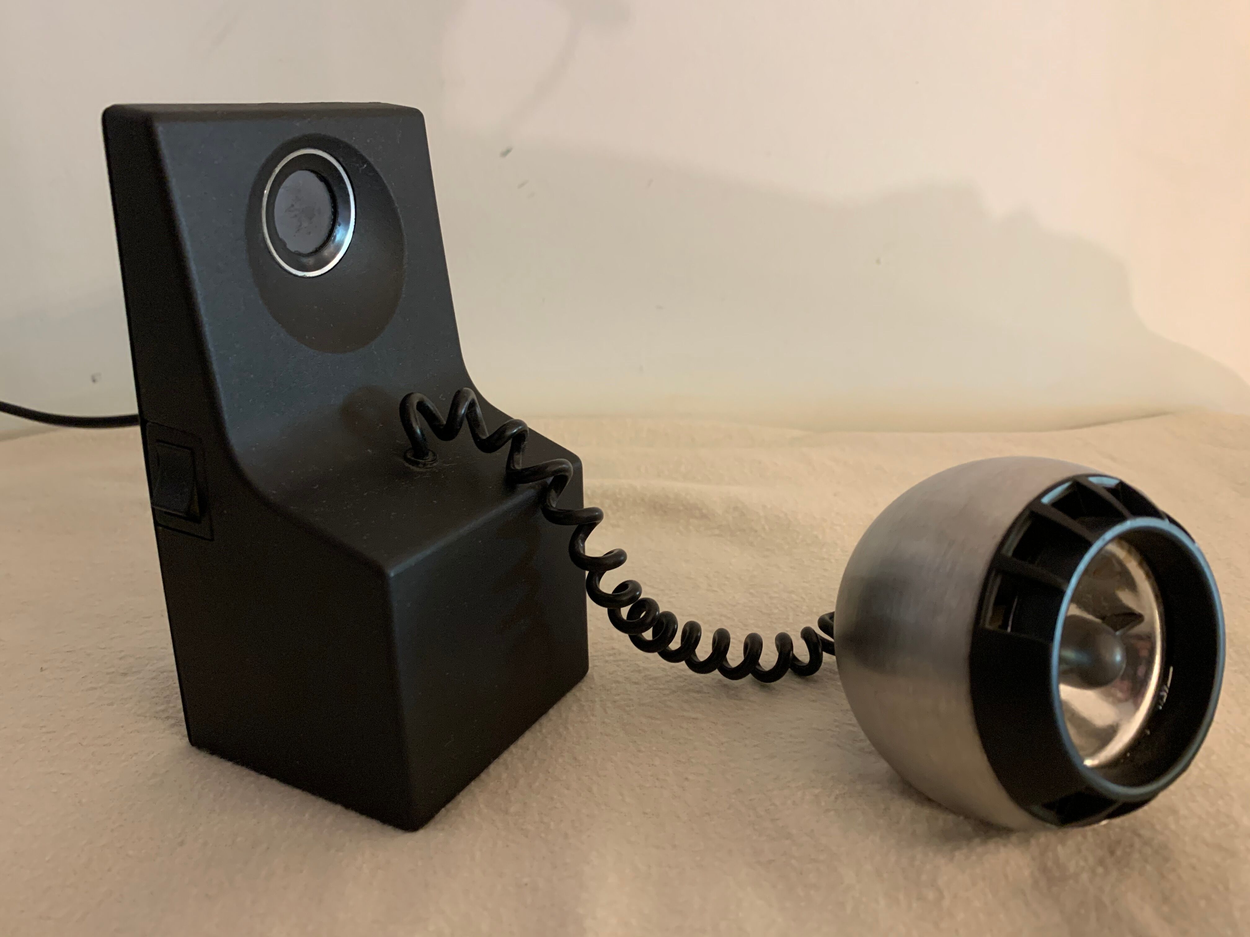 Lampe spot noire articulée Osram 1970