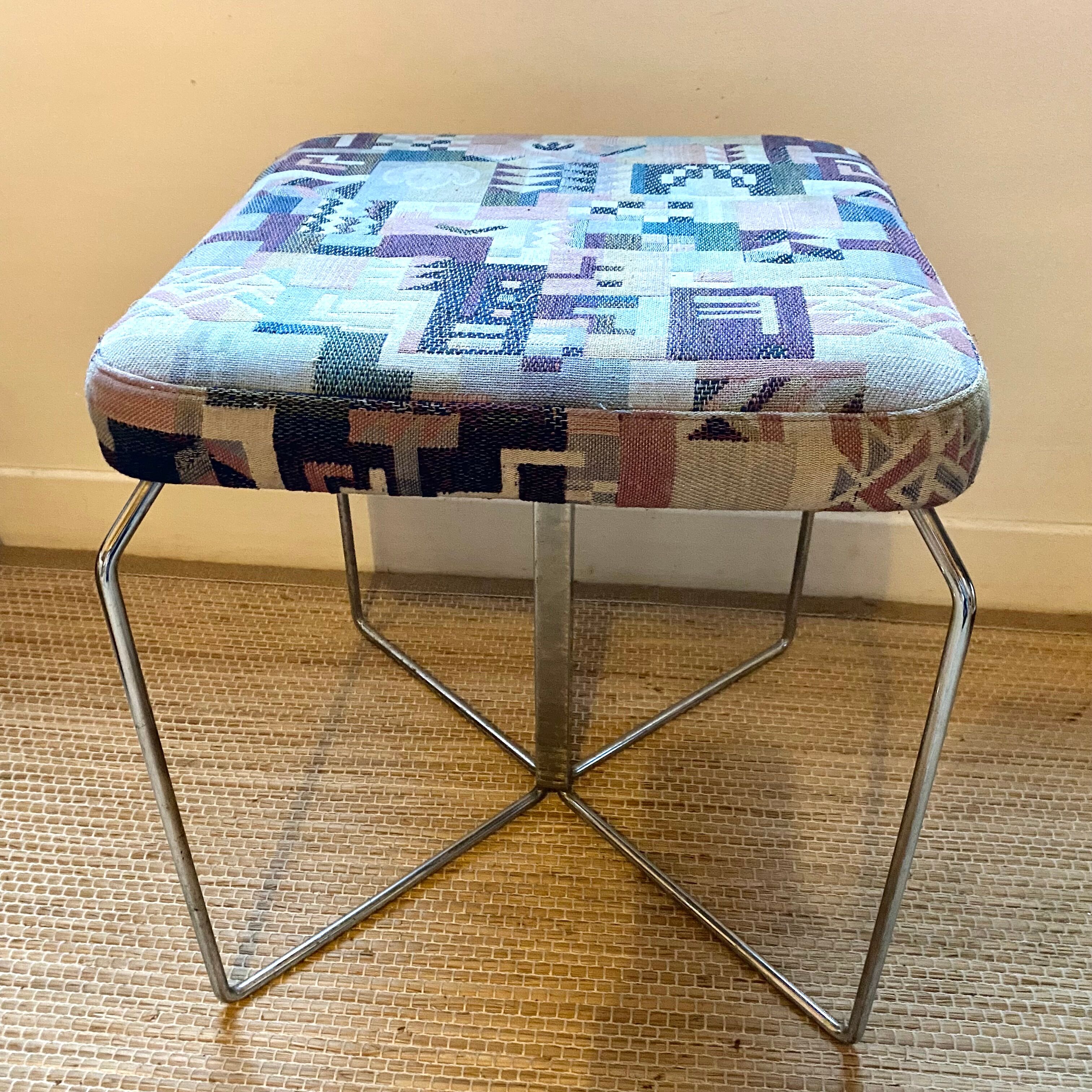 Valeri tubular ottoman stool from the 70s