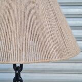 Vintage iron chain floor lamp from the 1950s