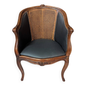 fauteuil de bureau Louis - cannage