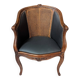 Louis XV office chair with canework