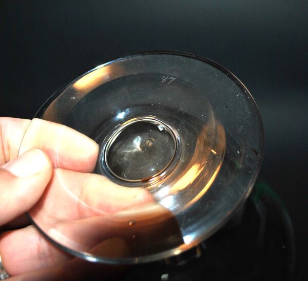 Carafe reims en cristal de saint-louis décor gravé à l'acide ''cristal de roche'' 1930