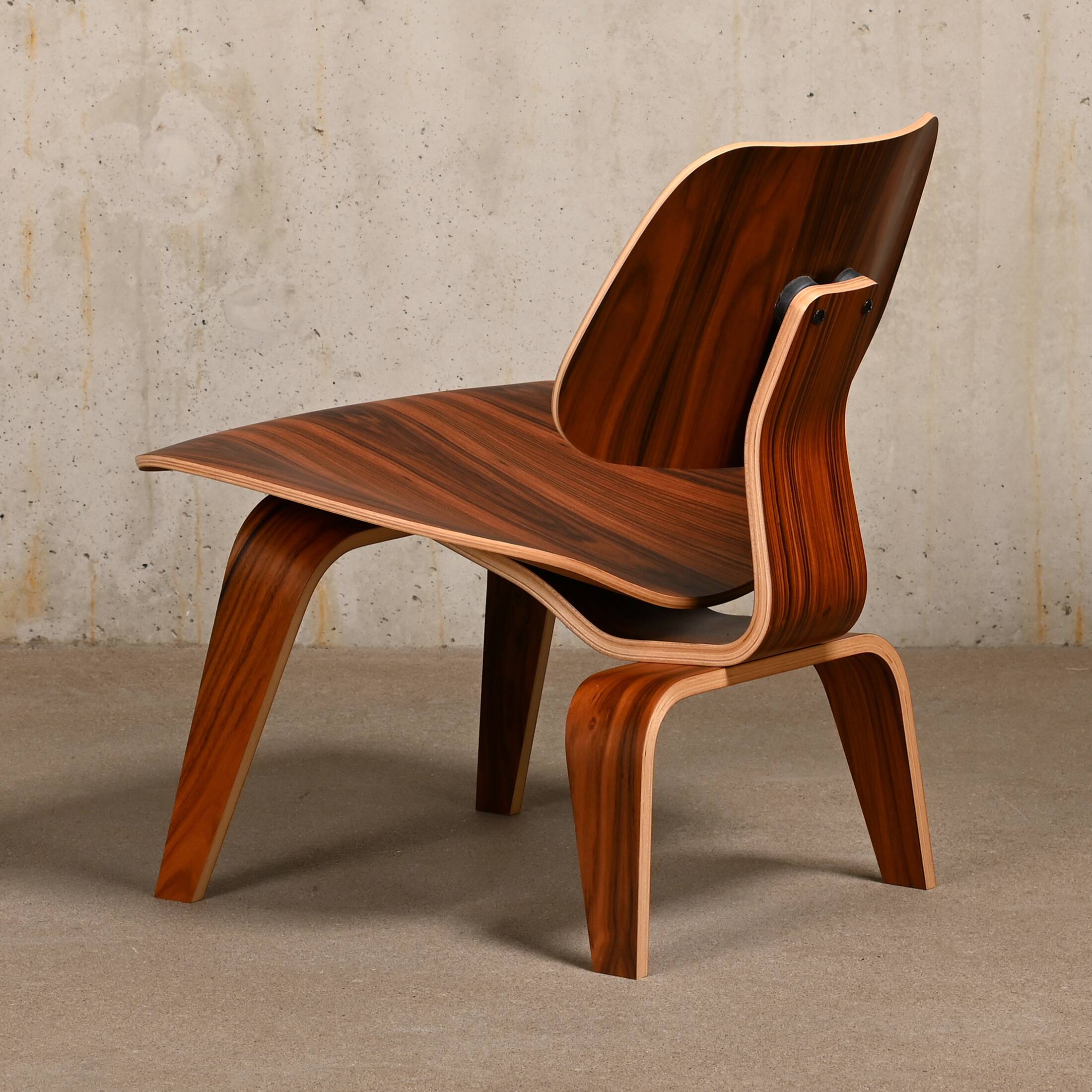 Charles & Ray Eames LCW Santos Palisander Lounge Chair for Herman Miller