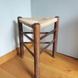 Mulched tripod stool