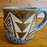 Polynesian ceramic mug Maohi pattern