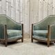 Paire de fauteuils époque Art déco en acajou massif