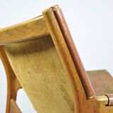 A/S MIKAEL LAURSEN / vintage leather easychair / Illum Wikkelsø / Denmark 1960s