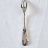 11 Fourchettes à Entrée, Apéritif ou Dessert Métal Argenté Style Art Nouveau 19ème Siècle